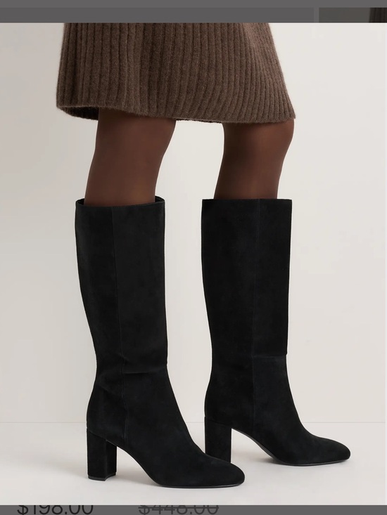 Quince Shoes - NEW Quince Italian Suede block heel boot Size 7